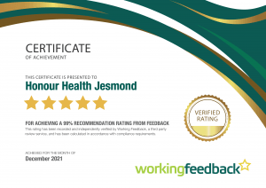 Working Feedback Certificate
